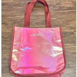Marc Jacobs Iridescent Pink Tote Bag Y2K Holographic Shoulder Shopper